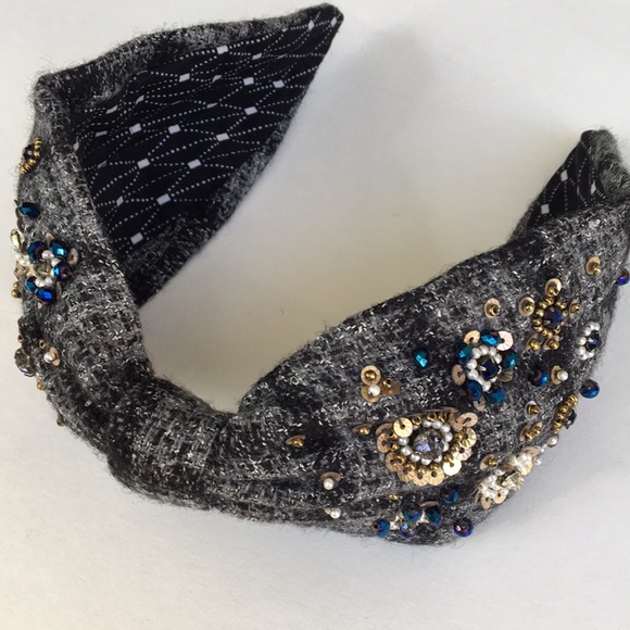 Anthropologie Accessories - Namjosh Flannel Embellished Headband